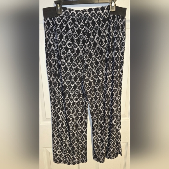 INC International Concepts Stretch Palazzo Cropped Ankle Pants PXL Petite XL - Picture 2 of 7
